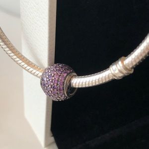 Pandora Purple Pave Charm